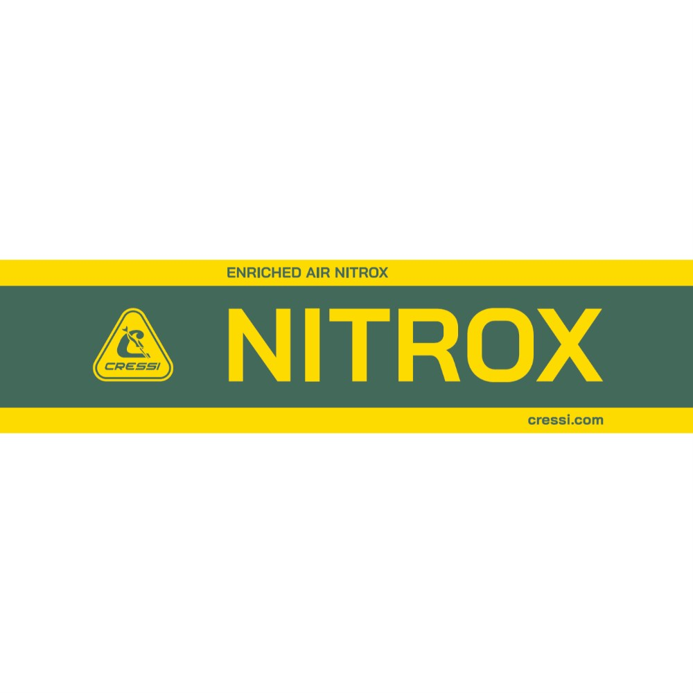 Cylinder Enriched Air Nitrox Sticker, Technical Diving Tasmania