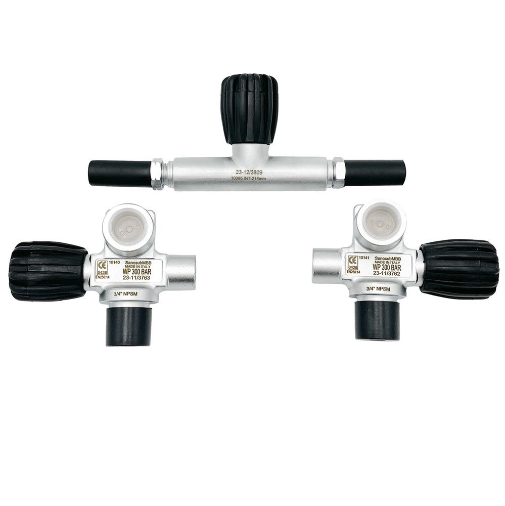 SAN-O-SUB Cylinder Complete Manifold, Technical Diving Tasmania