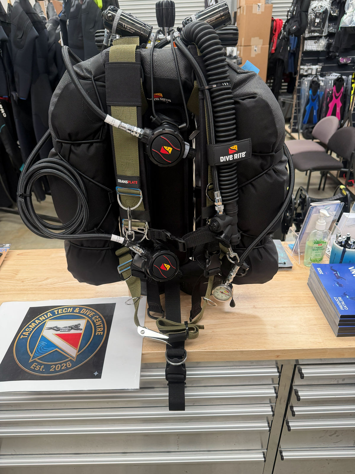 DIVE RITE Transplate REC XT wing Single/ Doubles package Technical Diving Tasmania