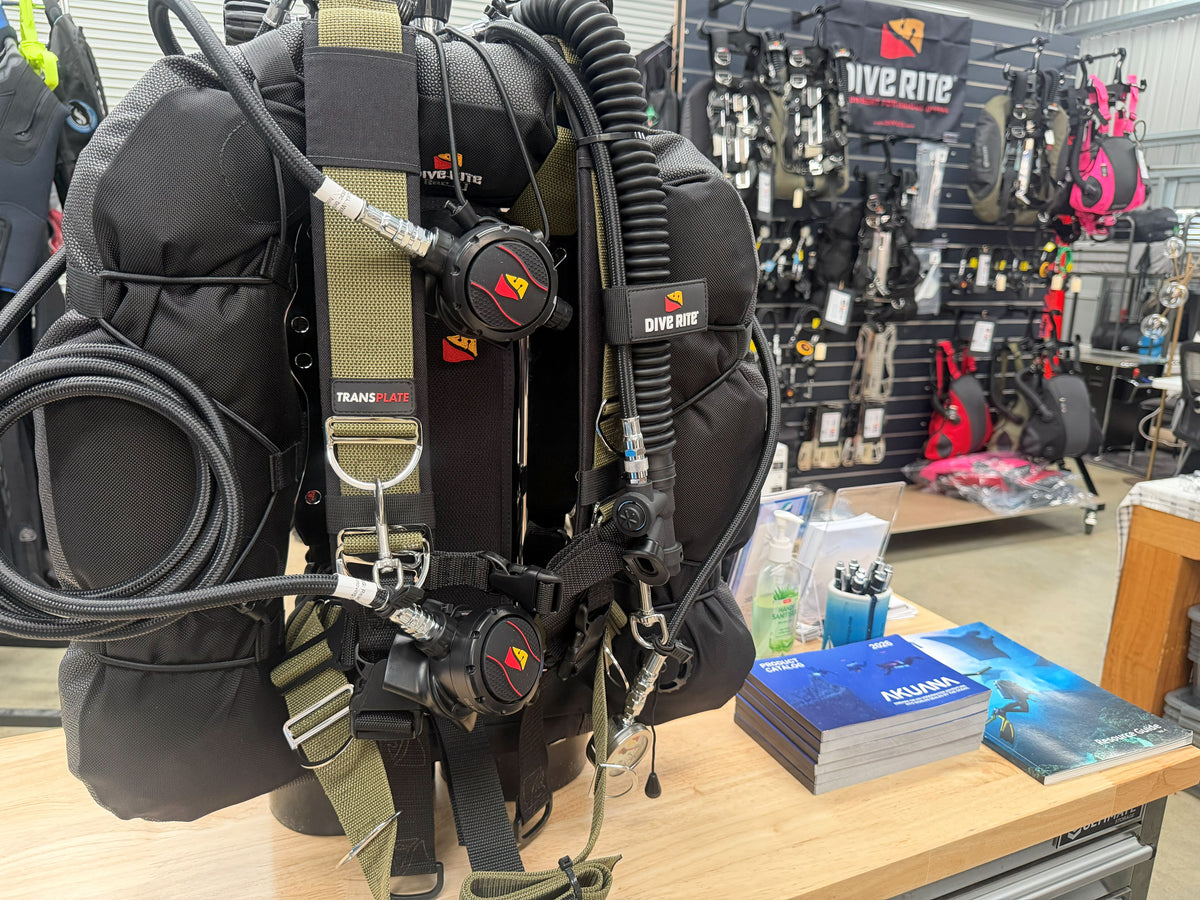 DIVE RITE Transplate REC XT wing Single/ Doubles package Technical Diving Tasmania
