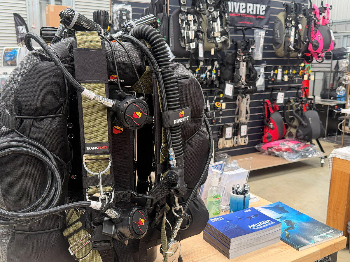 DIVE RITE Transplate REC XT wing Single/ Doubles package Technical Diving Tasmania