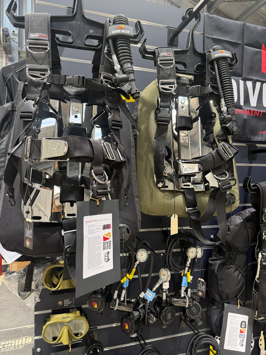 DIVE RITE Transplate Voyager Pack. technical diving tasmania