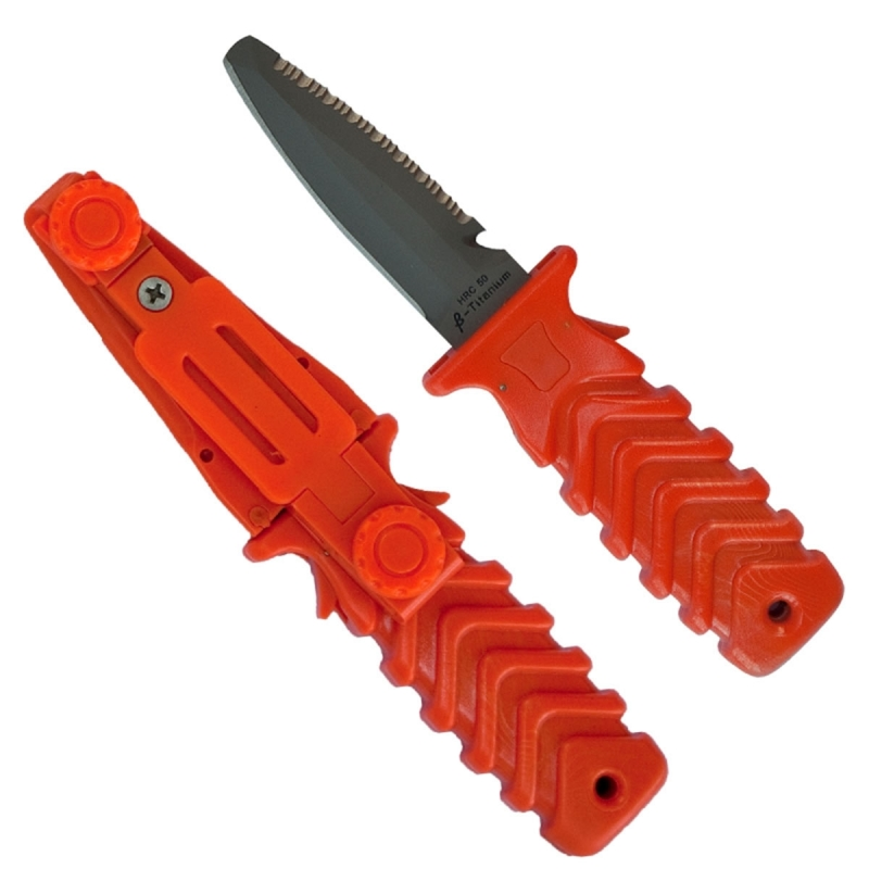 Predator SQR Mini TITANIUM Utility Diving Tool – Knife. Chisel tip