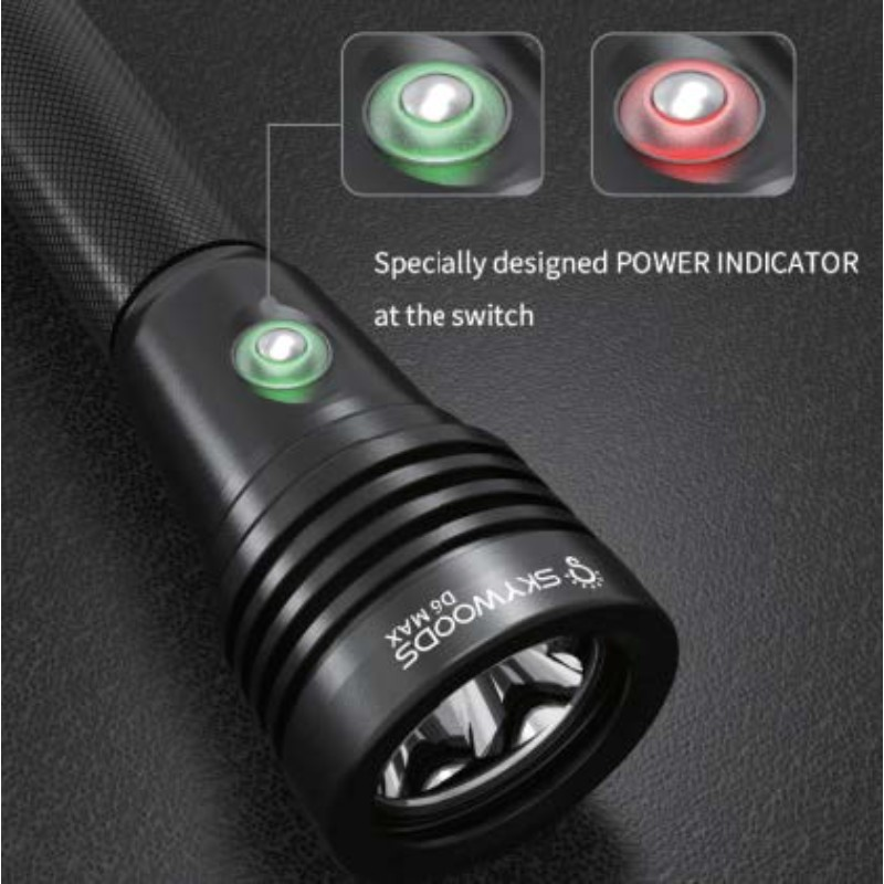 Skywoods D6 MAX Diving Light 5200LM