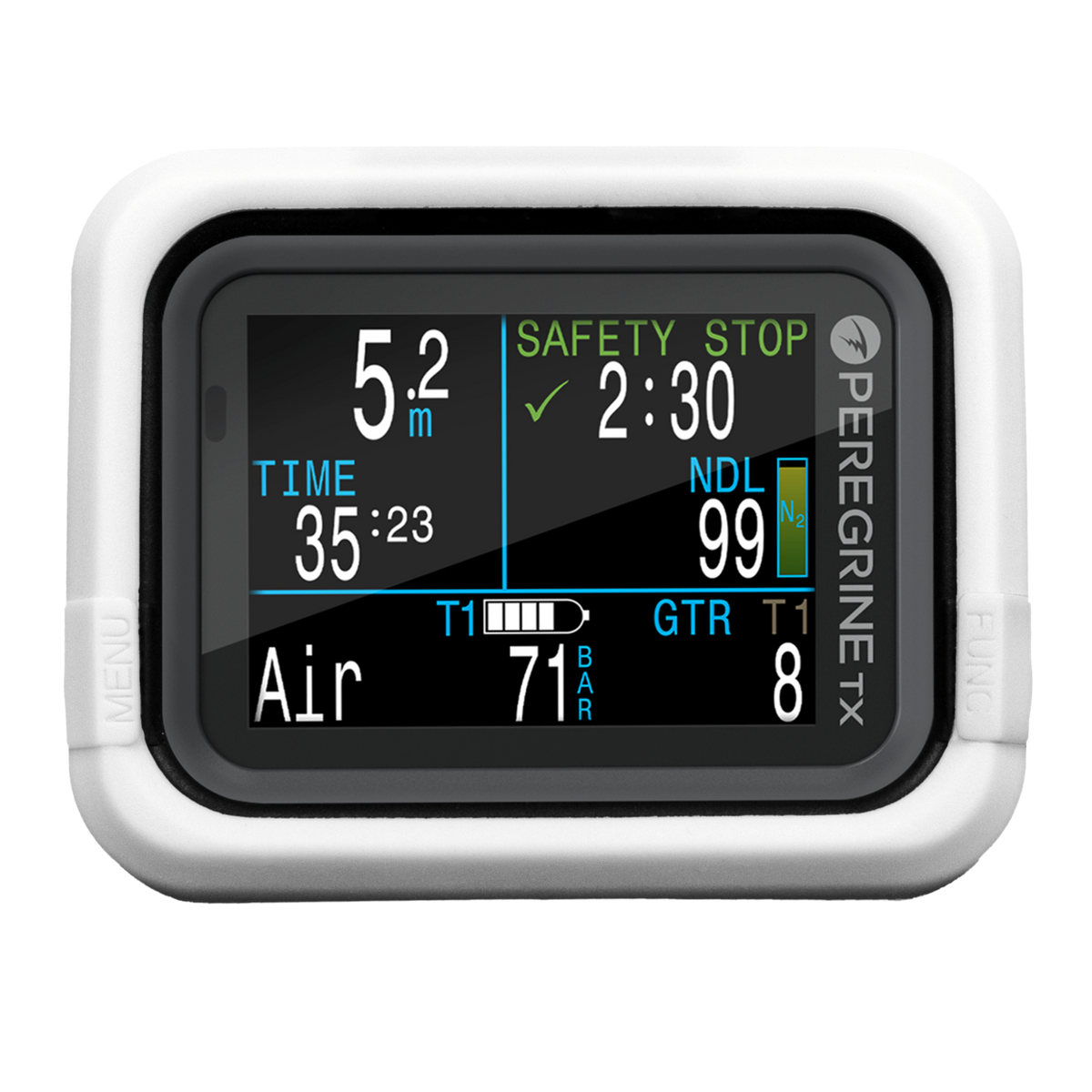 Shearwater Peregrine Silicone Case, Technical Diving Tasmania