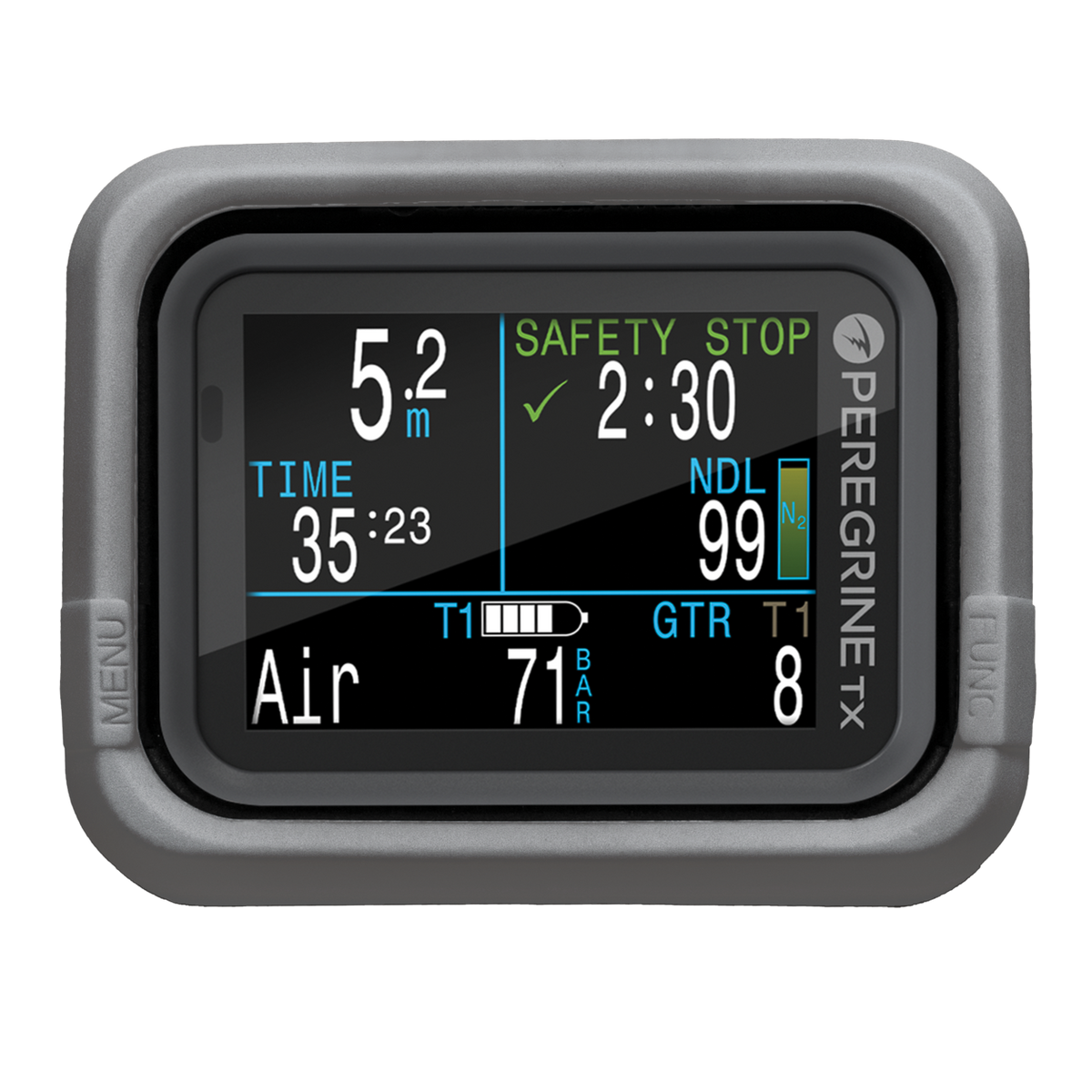 Shearwater Peregrine Silicone Case, Technical Diving Tasmania