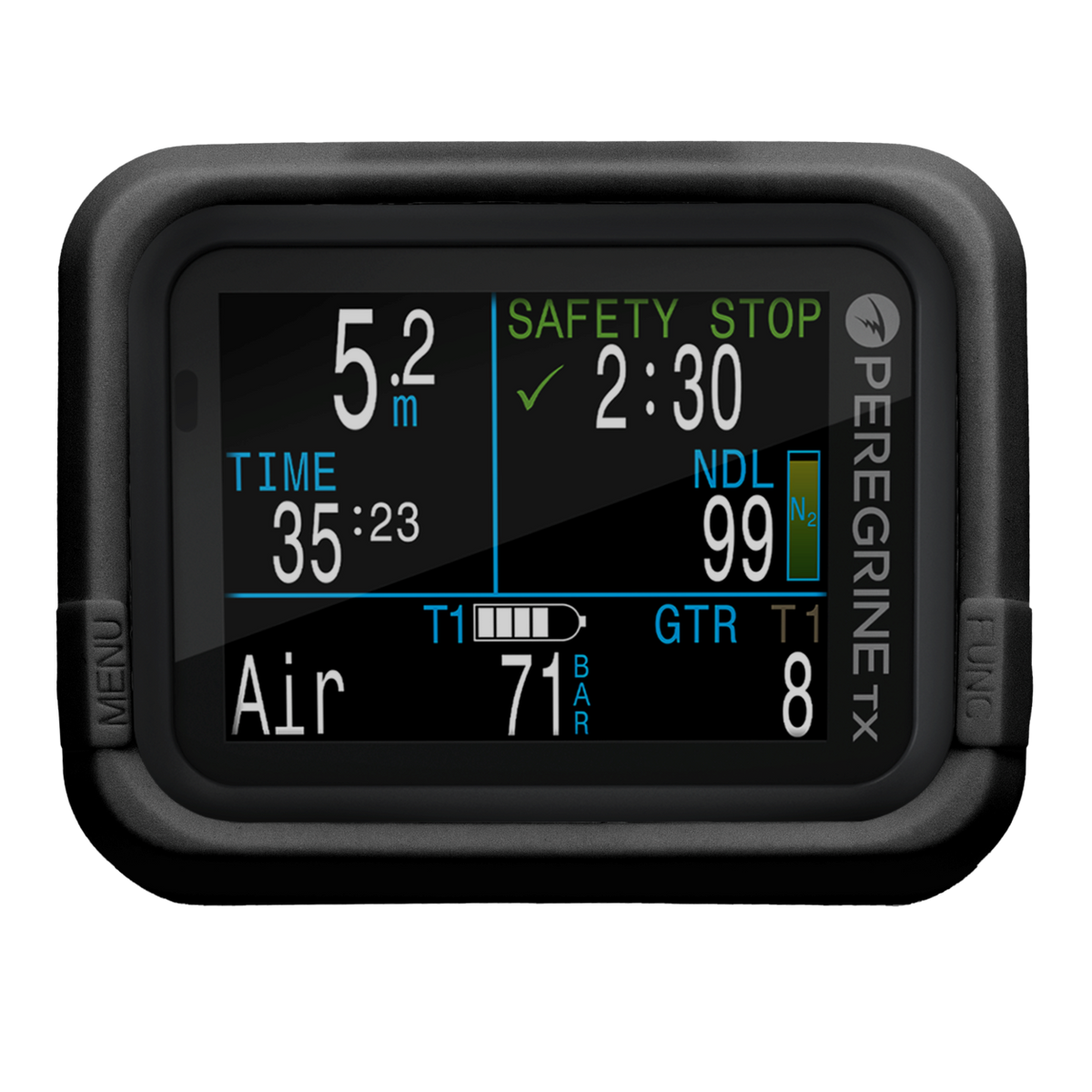 Shearwater Peregrine Silicone Case, Technical Diving Tasmania