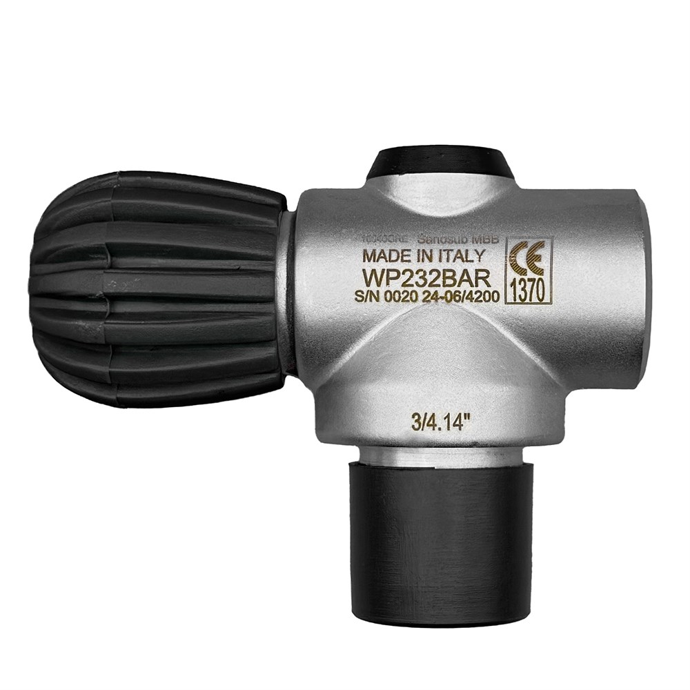 SAN-O-SUB Cylinder valve X-Flow Valve, Technical Diving Tasmania