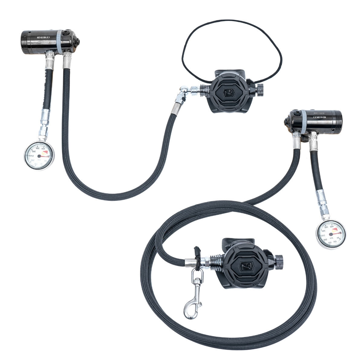 DIVE RITE XT1/ XT4 Sidemount Set Package - RR - BAR DIN, TECHNICAL DIVING TASMANIA