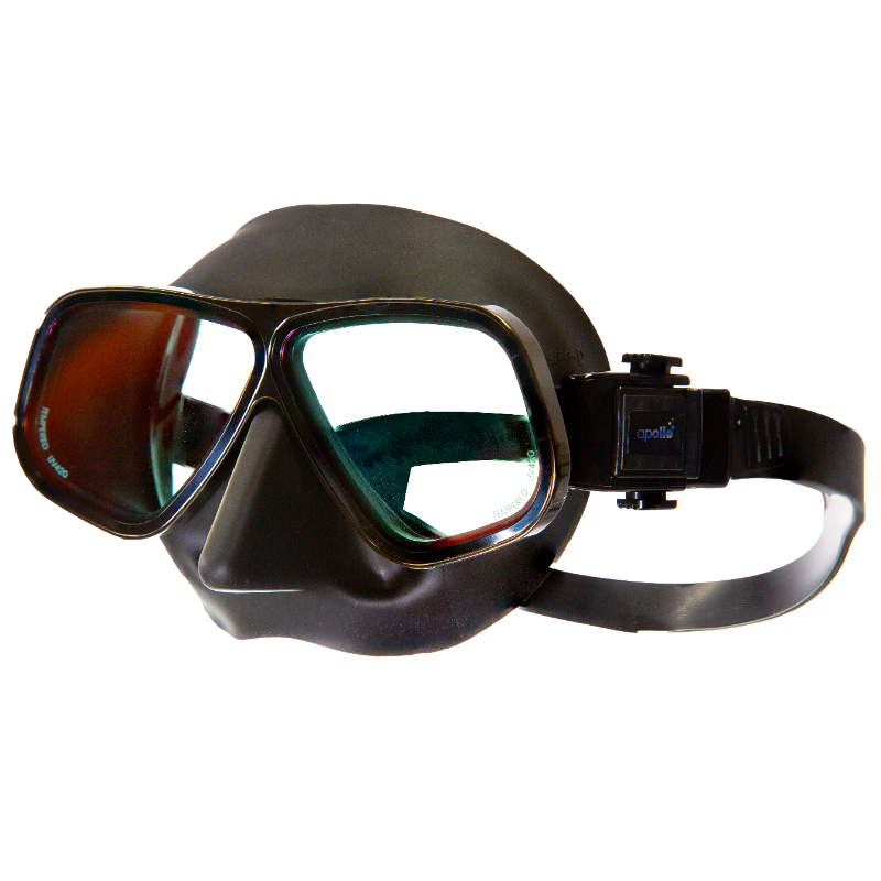 Bio Metal UV 420 MASK (Matte) C Class – Black Silicone. Worlds most advanced diving mask