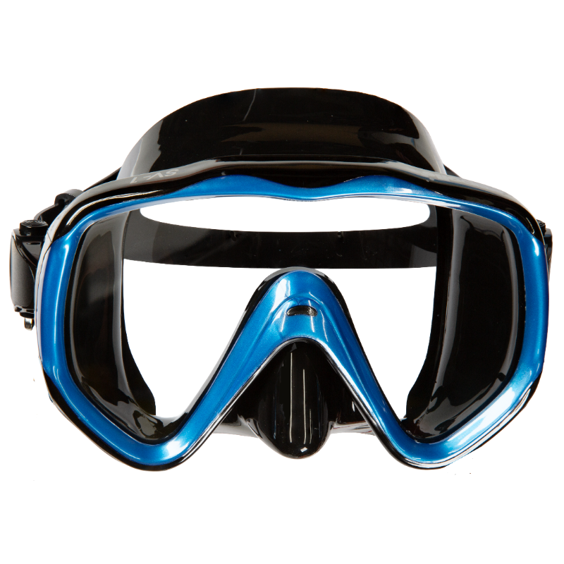 SCUBA Masks SV-1 Black Silicone Metallic Blue