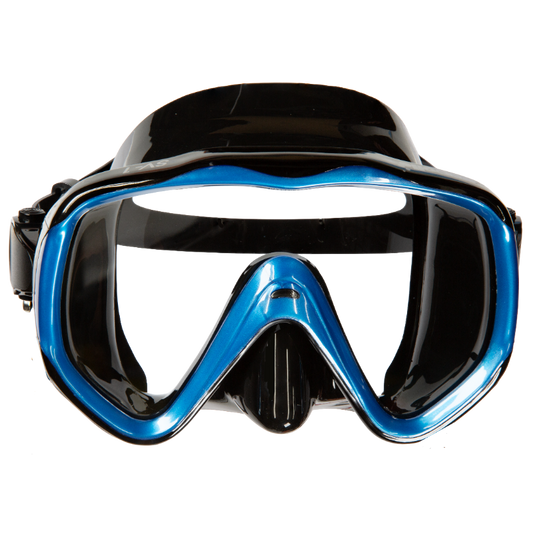 SCUBA Masks SV-1 Black Silicone Metallic Blue