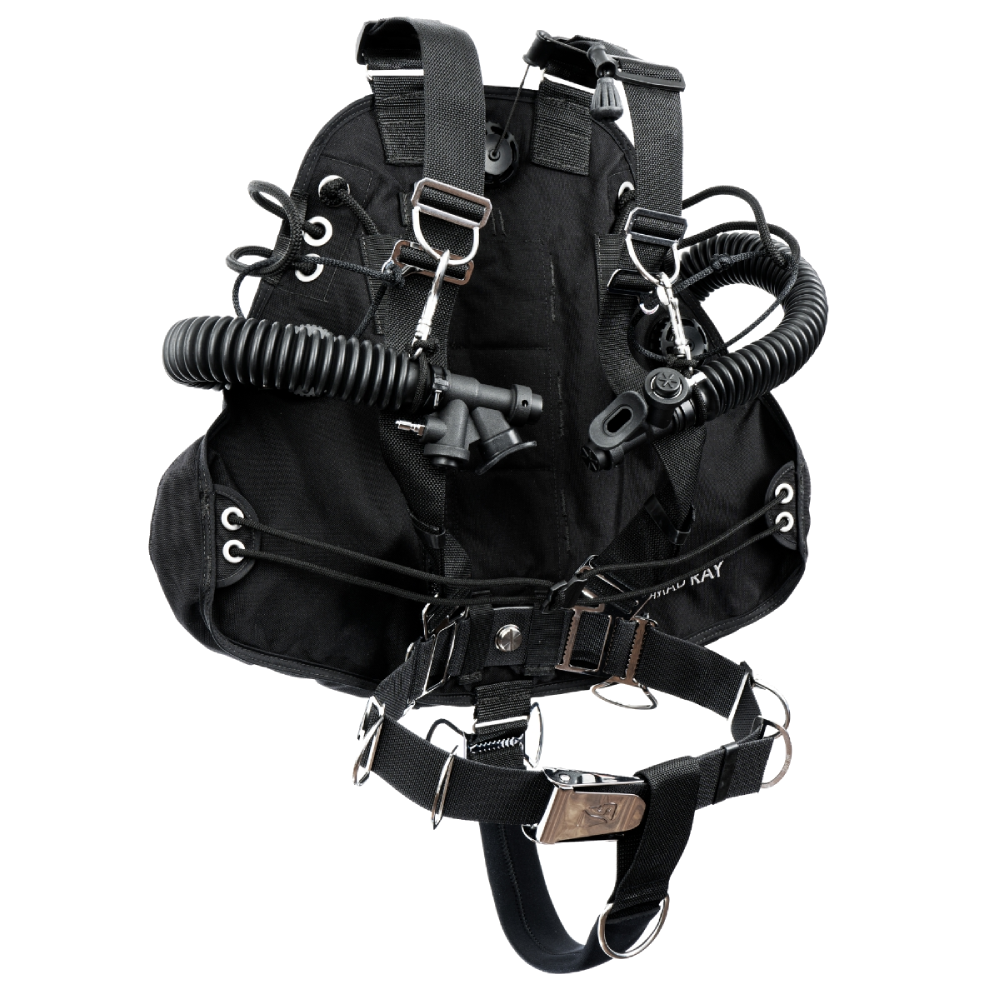 DIVE RITE Nomad Ray Sidemount System Black - W/ Bailout Bladder