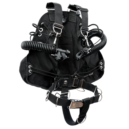 DIVE RITE Nomad Ray Sidemount System Black - W/ Bailout Bladder