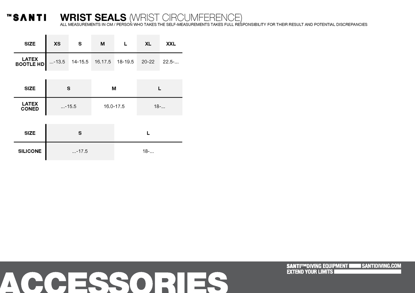 SANTI  DRYSUIT EDGE STANDARD 5% discount instore for TTDC members